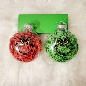 Homemade Grinch Christmas Ornaments
